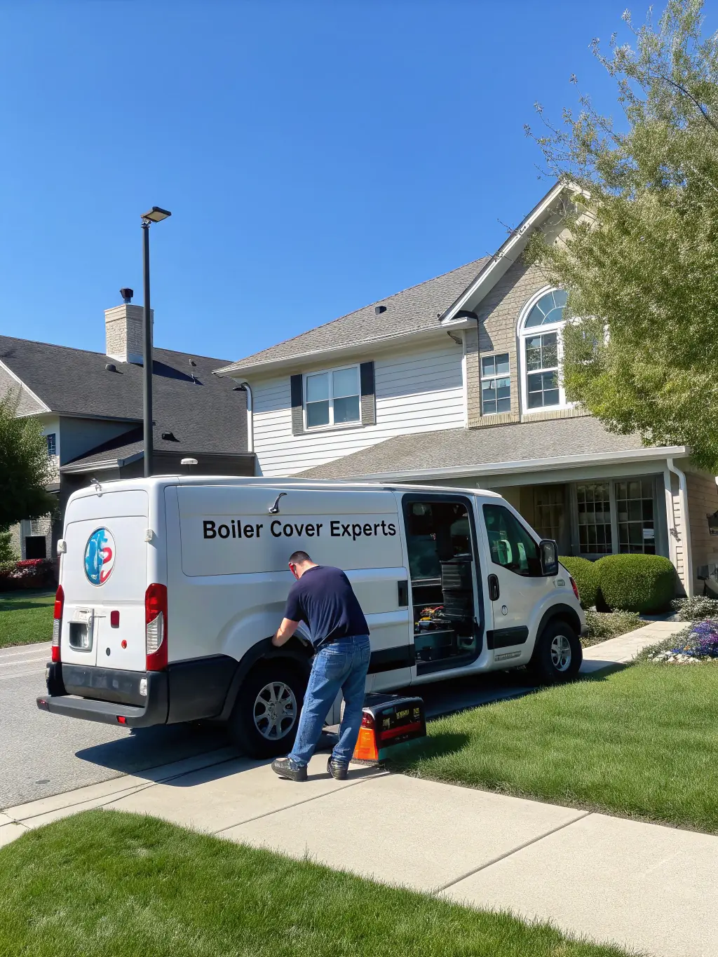 A Sub Zero Repair Austin van arriving promptly at a customer's home for a scheduled appliance repair service.